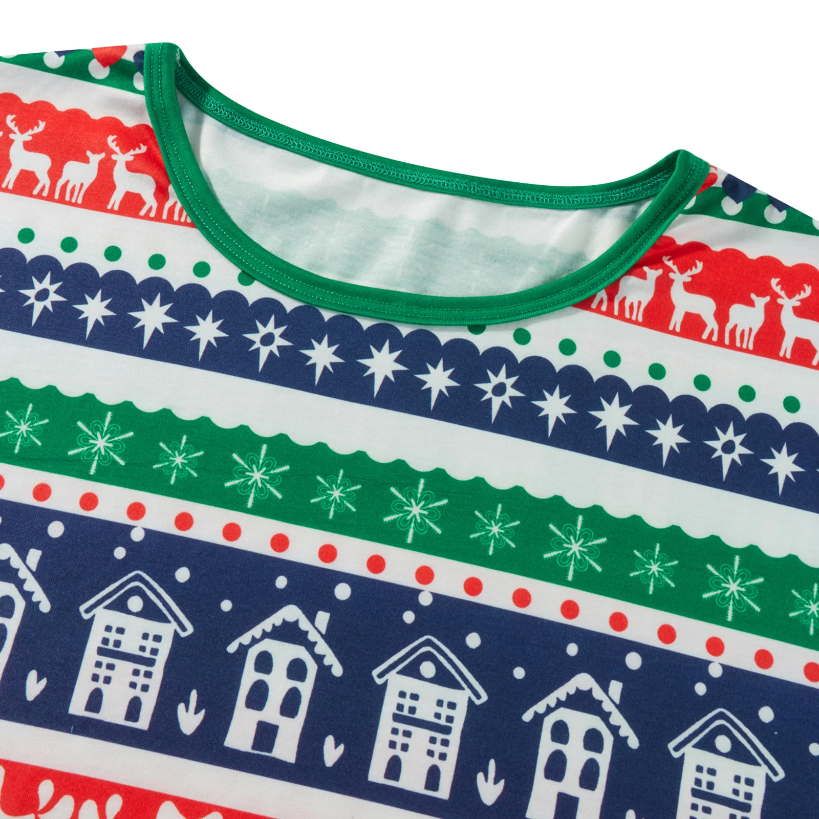 Женский комплект одежды Топ с длинным рукавом и брюки на резинке принтом лося