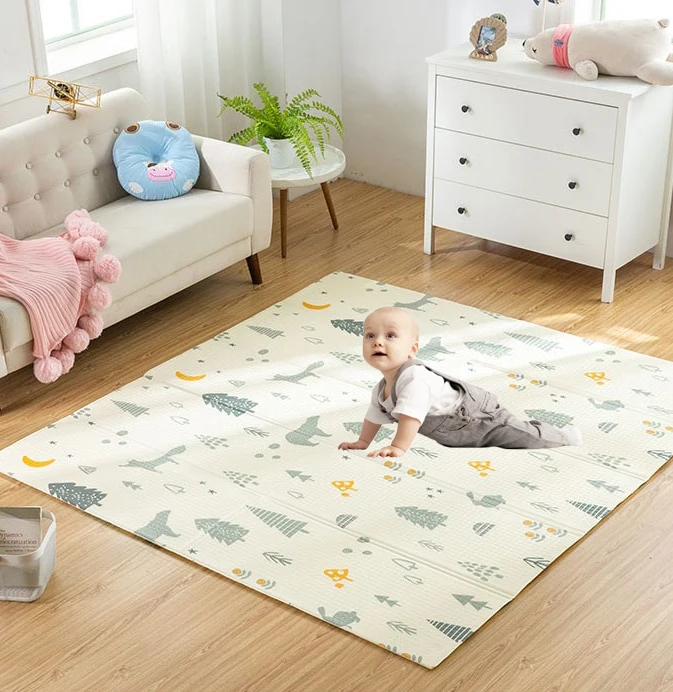 Детский игровой коврик Educhild Baby Play Mat Portable Foldable Climbing Pad Eco-friendly XPE Playmat Thicker Waterproof Non-slip Kid Game Activity Rug.