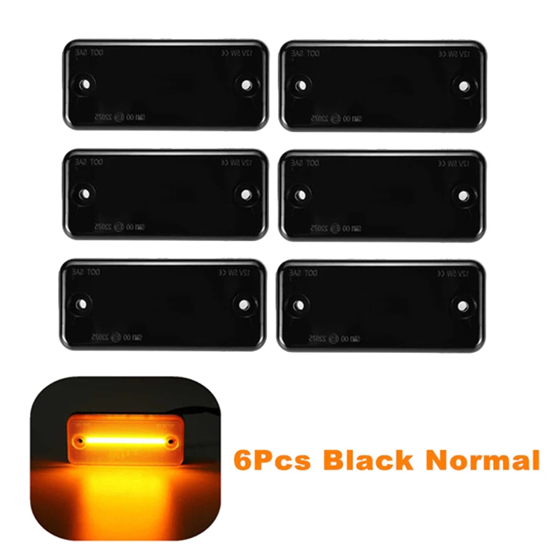 6Pcs Car LED Side Marker Light Turn Signal Light for Iveco Fiat Ducato Citroen Relay Peugeot Boxer Renault VOLVO Truck