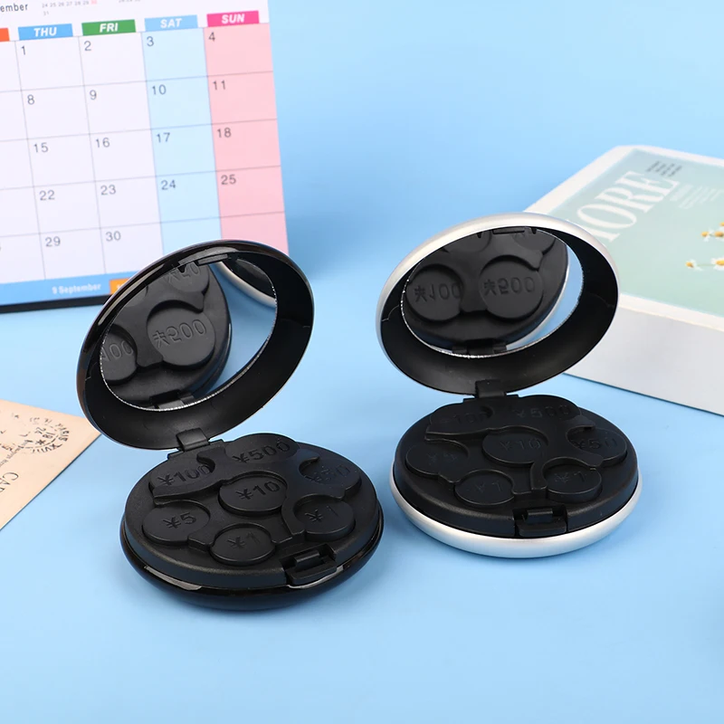 Круглый дозатор для долларов евро хранения монет женский кошелек коробка