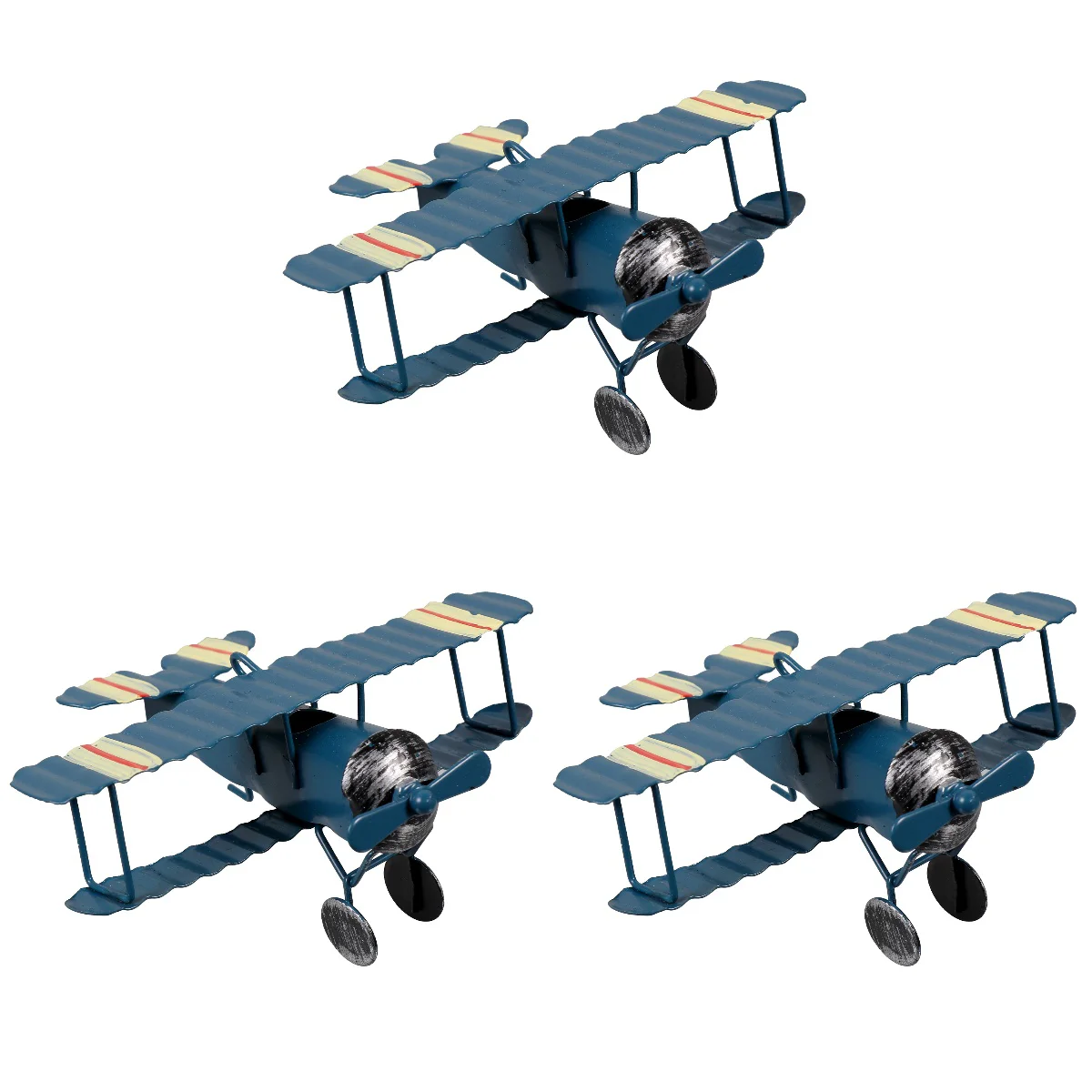 

Airplane Model Mini Retro Models Decor Vintage Ornament Helicopter Christmas Fighter Statue Toy Collections Figurine Kids