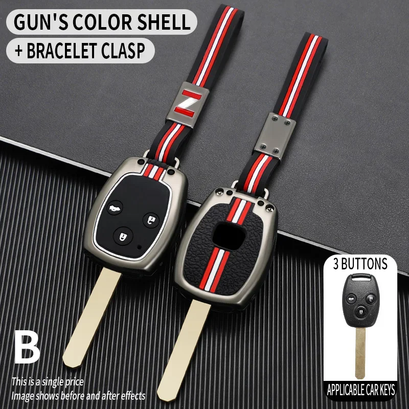 

2/3 металлический чехол для автомобильного ключа из цинкового сплава для Honda CR-V Accord Civic CRV CRZ 2008 2009 2010 2011 г.