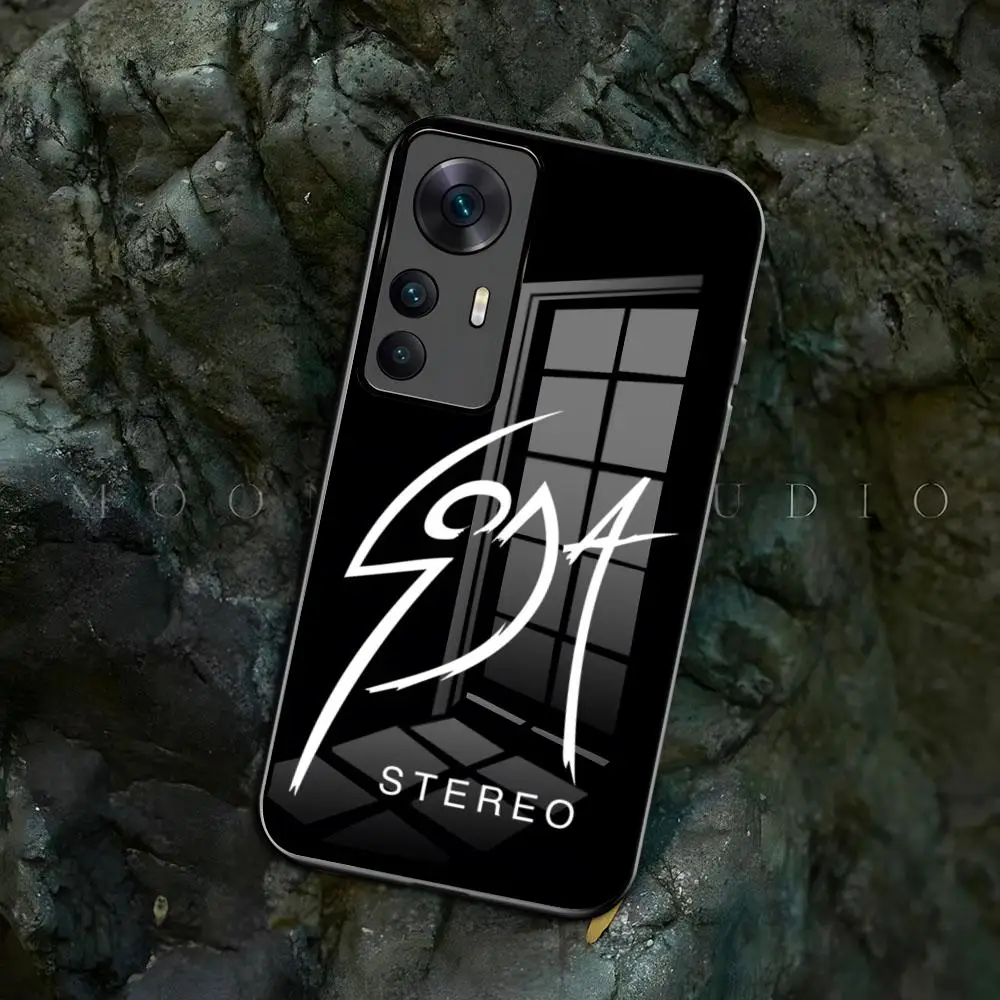 Чехол для телефона sodawstereo Band Samsung s 24 Аксессуары 23 22 21 20 a 34 54 53 note20 m54 ultra Plus glass coqu