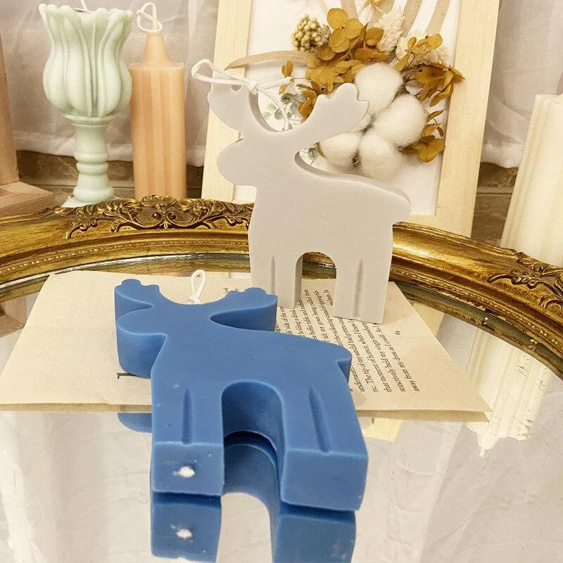 3D Рождественская елка лось имбирный хлеб человек Ароматизированная свеча