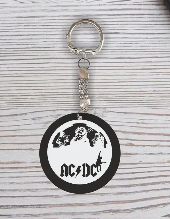 Брелок с гравировкой AC/DC Эй-си/ди-си №34 | Украшения и аксессуары