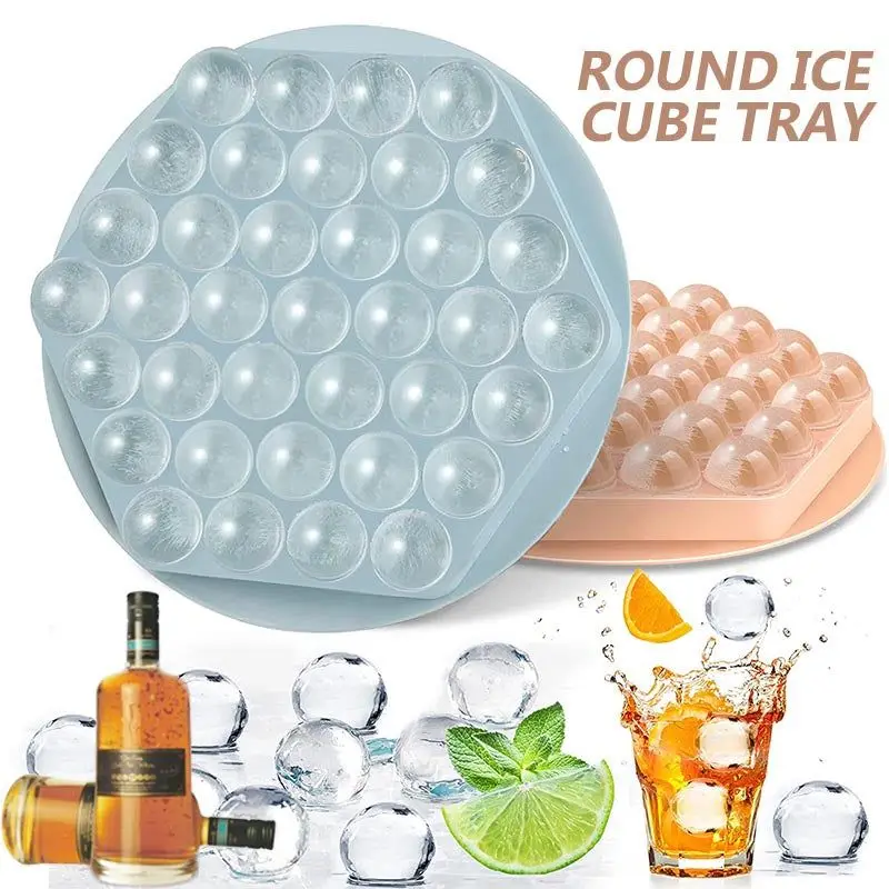 

37 Lattice Ice Cube Homemade Ice Hockey Mold Ice Box 3D Round Balls Ice Molds Home Bar Party Ice DIY Moulds For Cold Drink Tools
