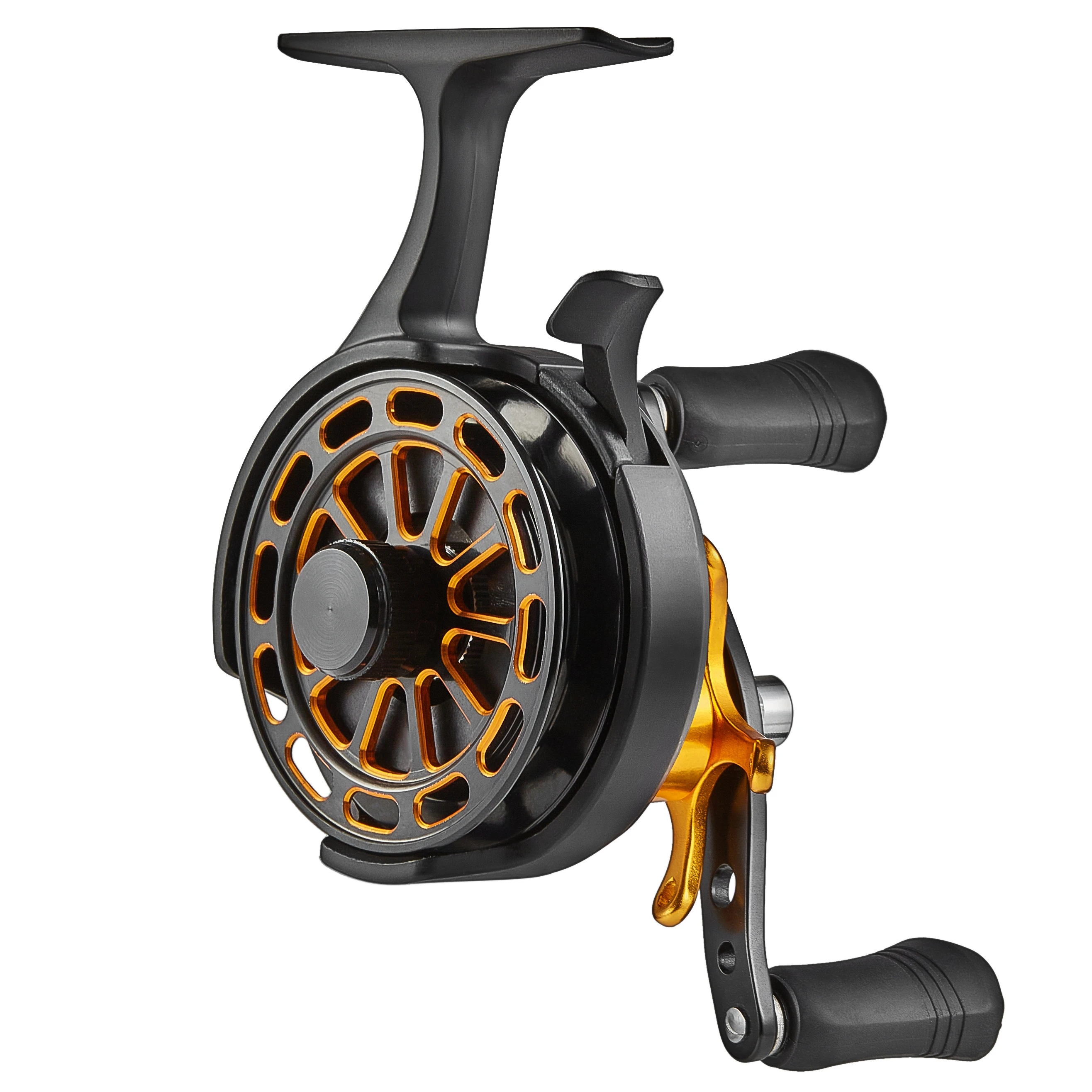 Inline Ice Fishing Reel CNC Machined Aluminum Spool Adjustab