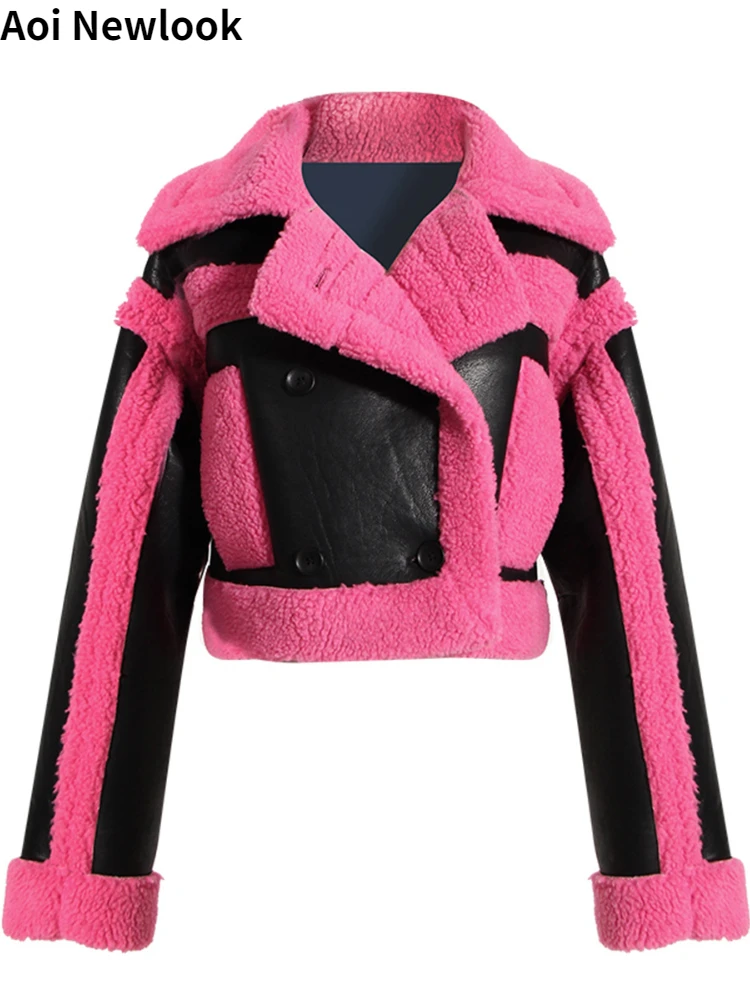 Aoi европейско-американская модная уличная куртка женская осень-зима 2023 новая