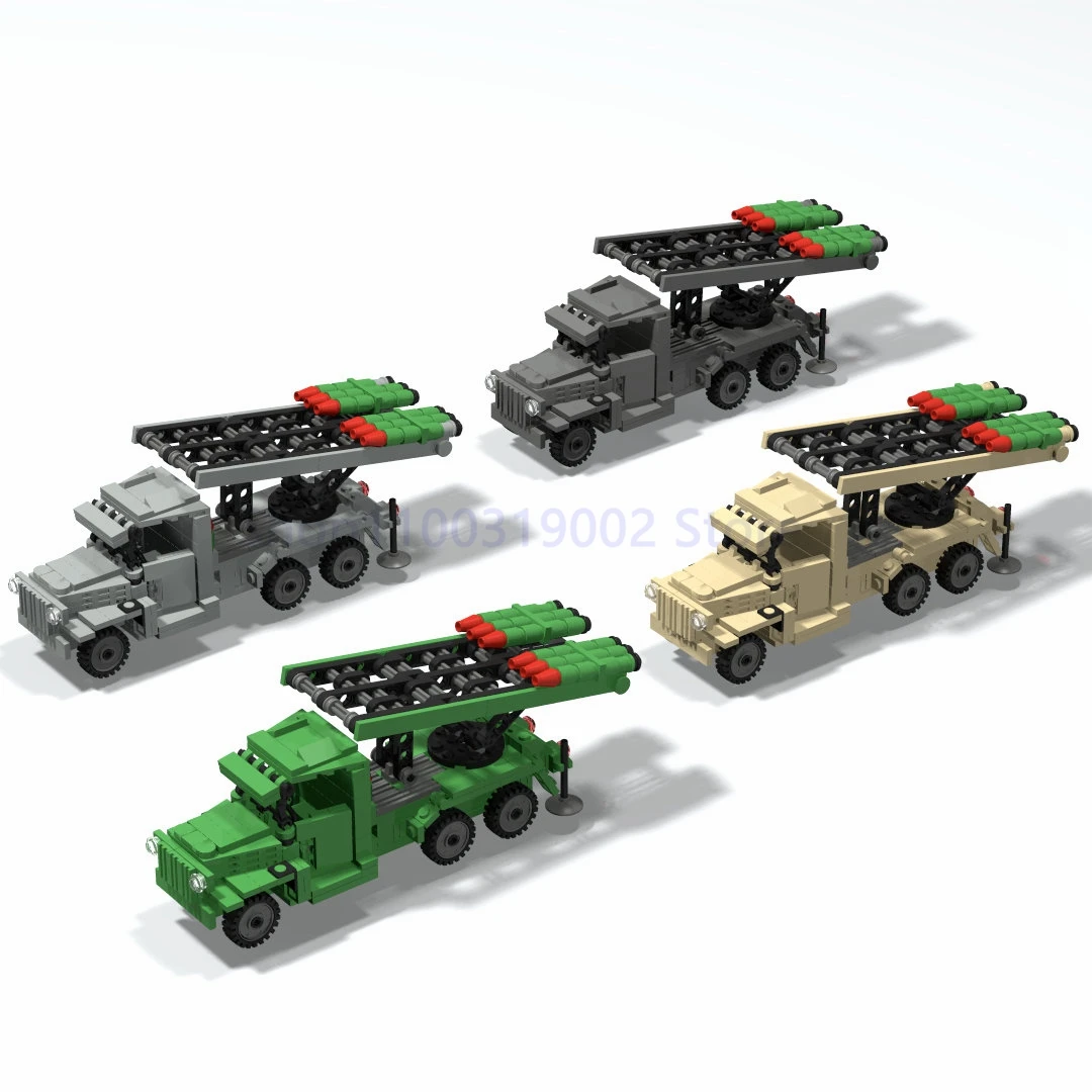 

WWII BM-13 Katyusha Military Weapons Building Block Toy moc set 4 colors Educational Brick Toy for Children Gifts