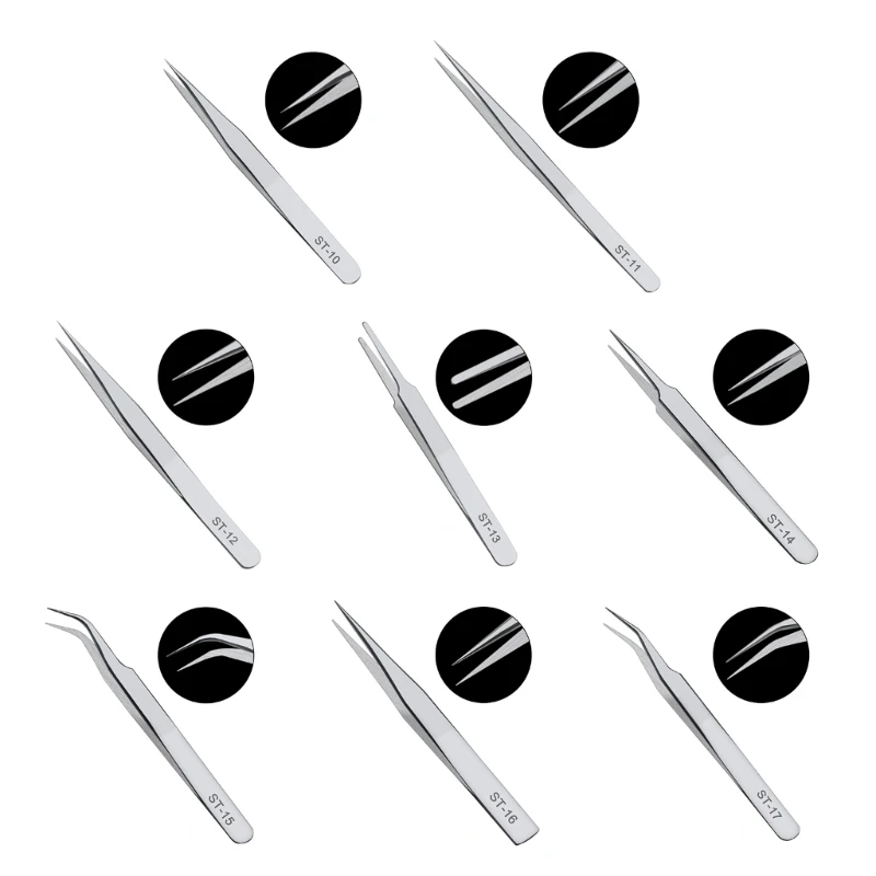 

Medical Tweezers Long Straight Forceps Straight Elbow Head Medical Tool