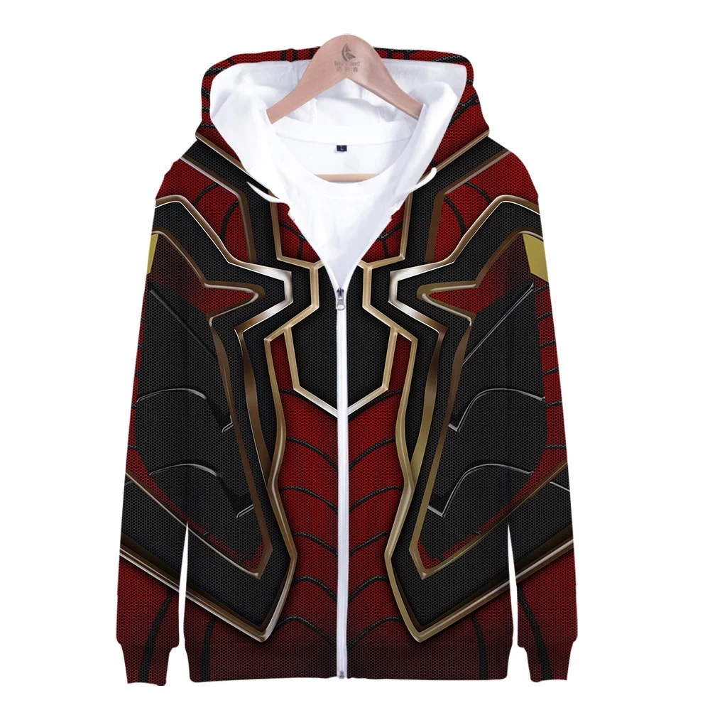 Детские свитшоты с рисунком героев мультфильма холодный паук пуловер капюшоном