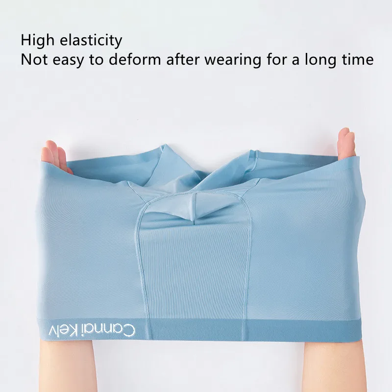 3/Pack of CannaKelv ice silk men's underwear seamless sexy comfortable breathable boxer solid color underwear men