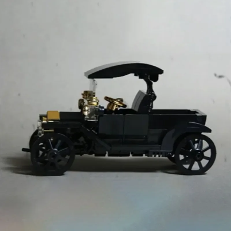 Фото Набор для сборки MOC 1915 Ford Model T Roadster Pickup, 134 детали, развивающие конструкторы, подарки для детей, коллекционная серия украшений №2
