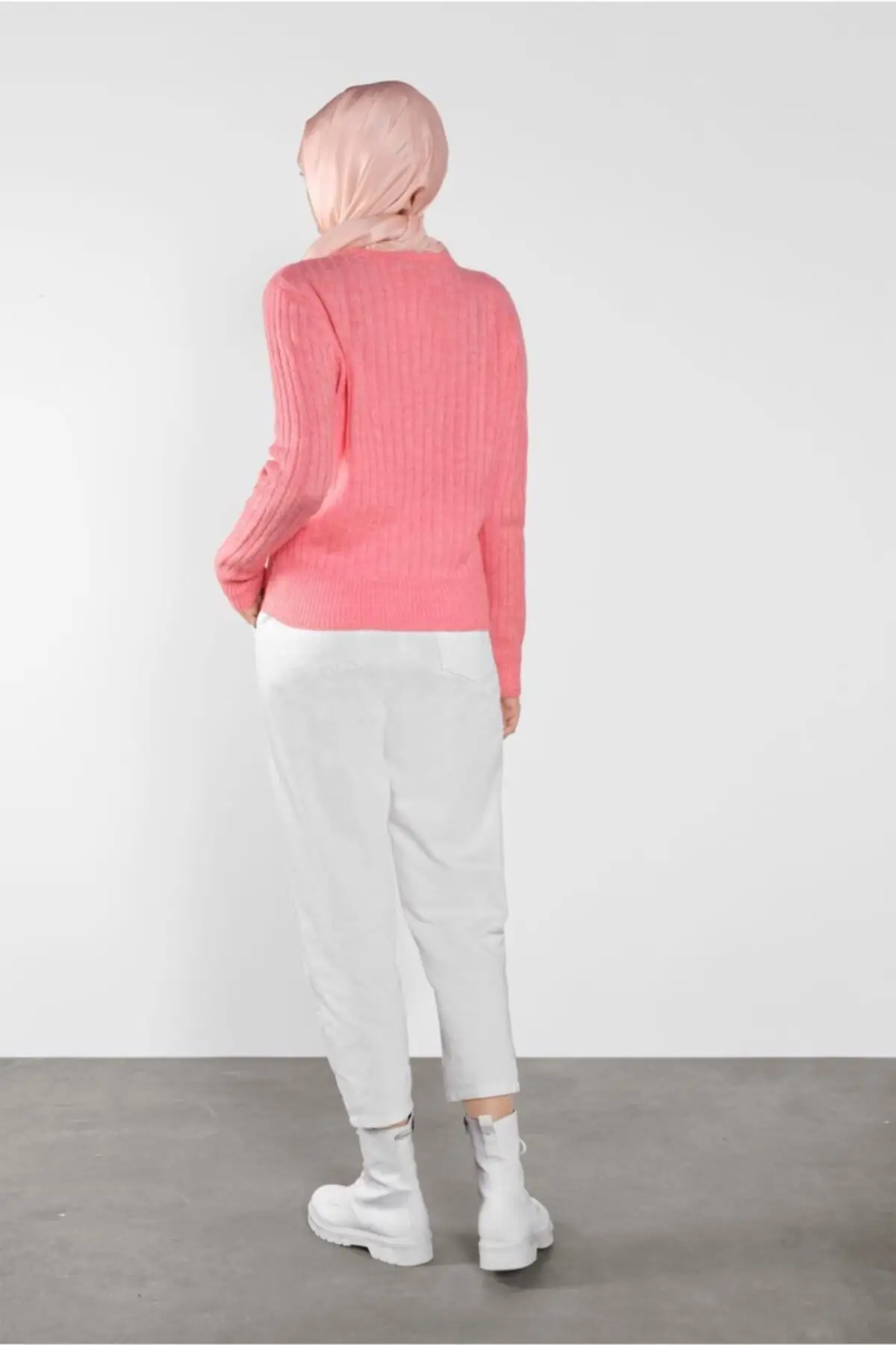

Corduroy Women Coral Sweater Women Muslim Sweater
