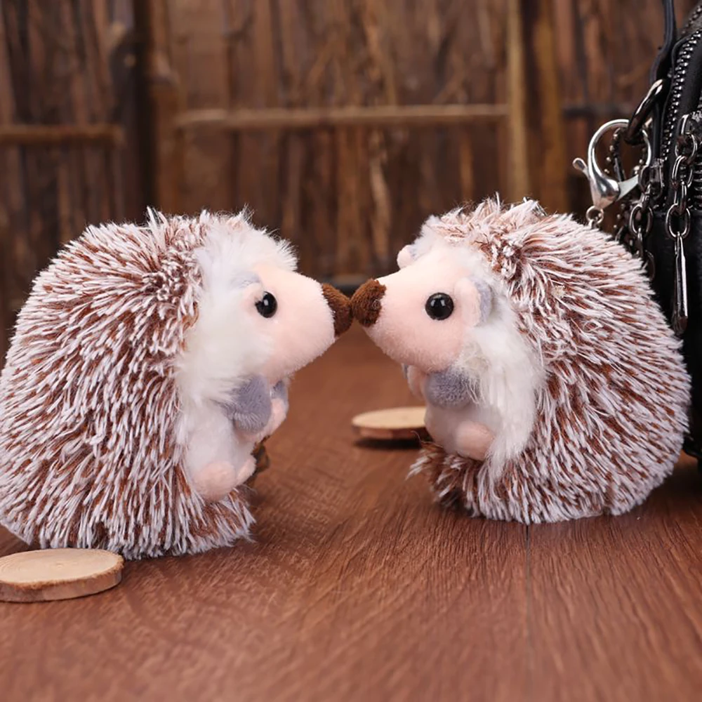 

Women car keychain Plush hedgehog keychain Auto Accessories Car Keyring Creative Gift Key Holder