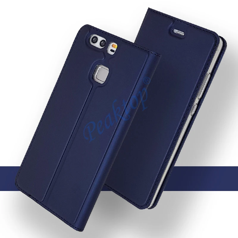 

P9 Case Peaktop Leather Wallet Coque For Huawei P9 Lite Case P 9 Lite 2016 Flip Stand Leather Cover For Huawei P9 Cover Cases