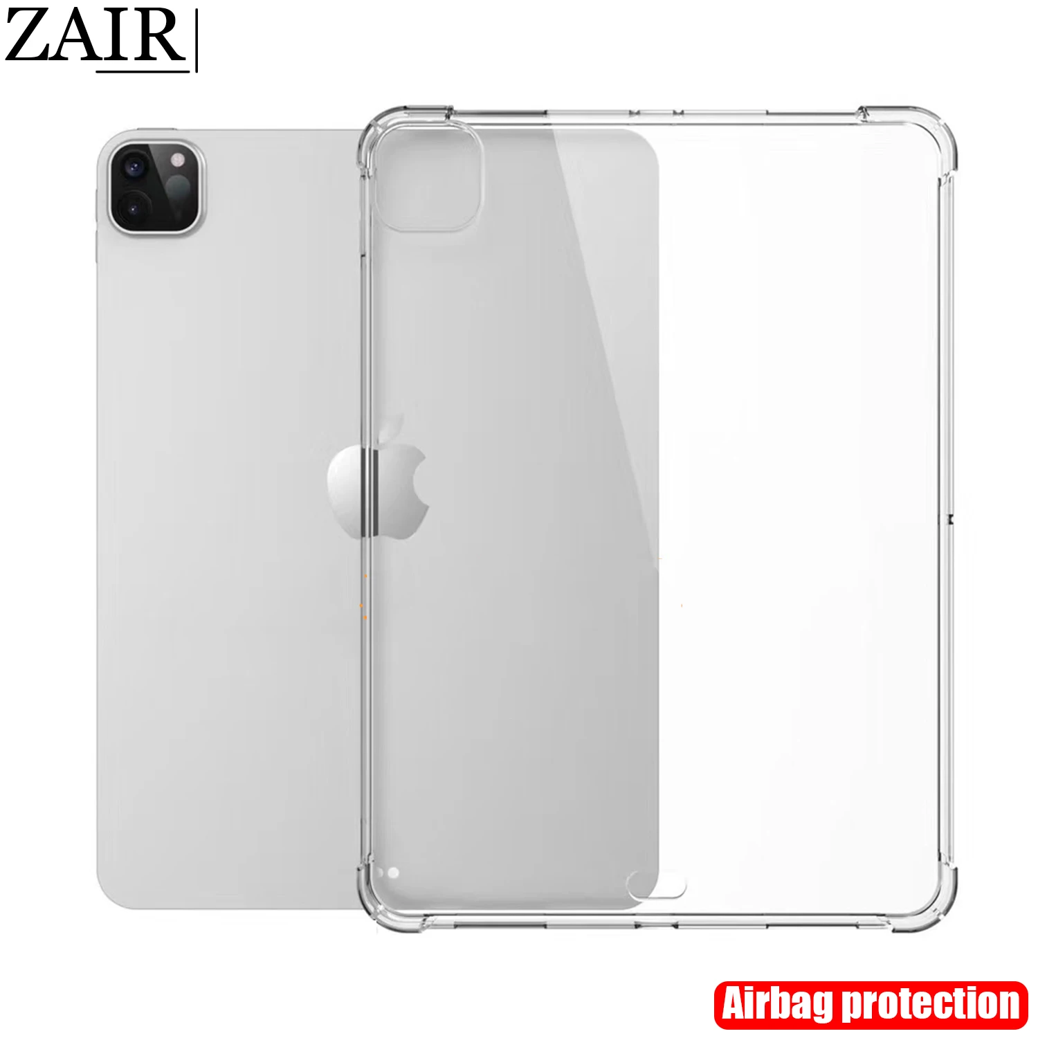 

Чехол для планшета Apple iPad Pro 11,0 2018 2020 2021, прозрачный силиконовый мягкий чехол из ТПУ с подушкой безопасности, Защитные чехлы для A2301 A2228