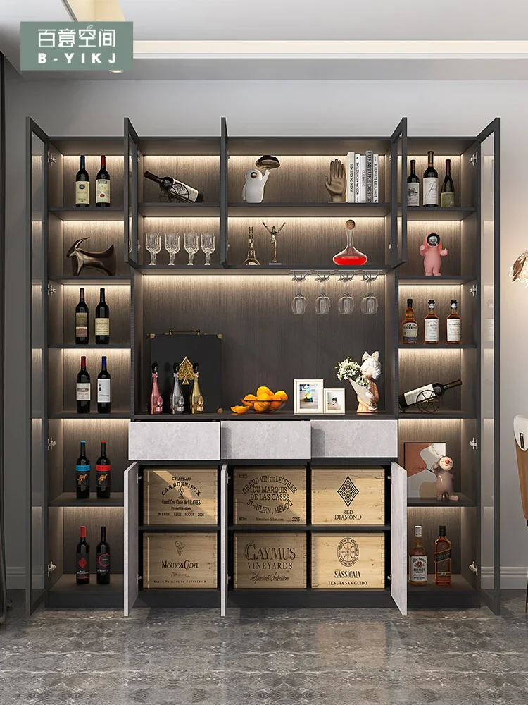 Обеденный боковой винный шкаф современный простой светильник роскошная