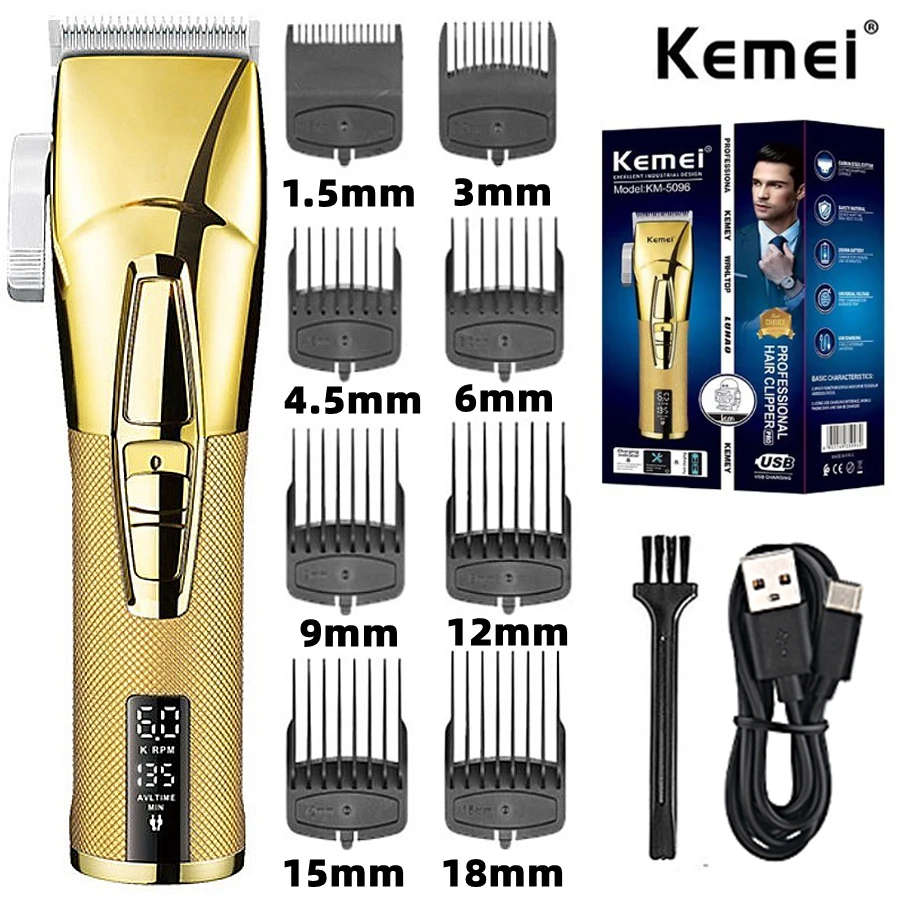 Kemei KM-5096 7000RPM Electric Hair Clippers Extremely Fine 