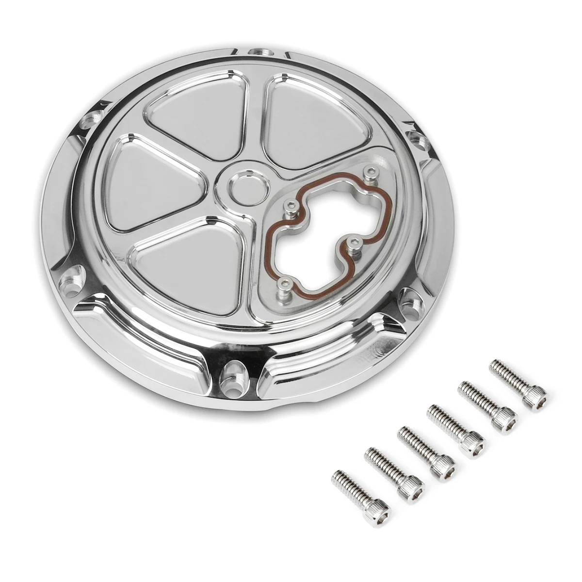 Хромированный черный чехол Derby с ЧПУ 6 отверстиями для Harley Sportster Iron 883 1200 Forty Eight 12-22