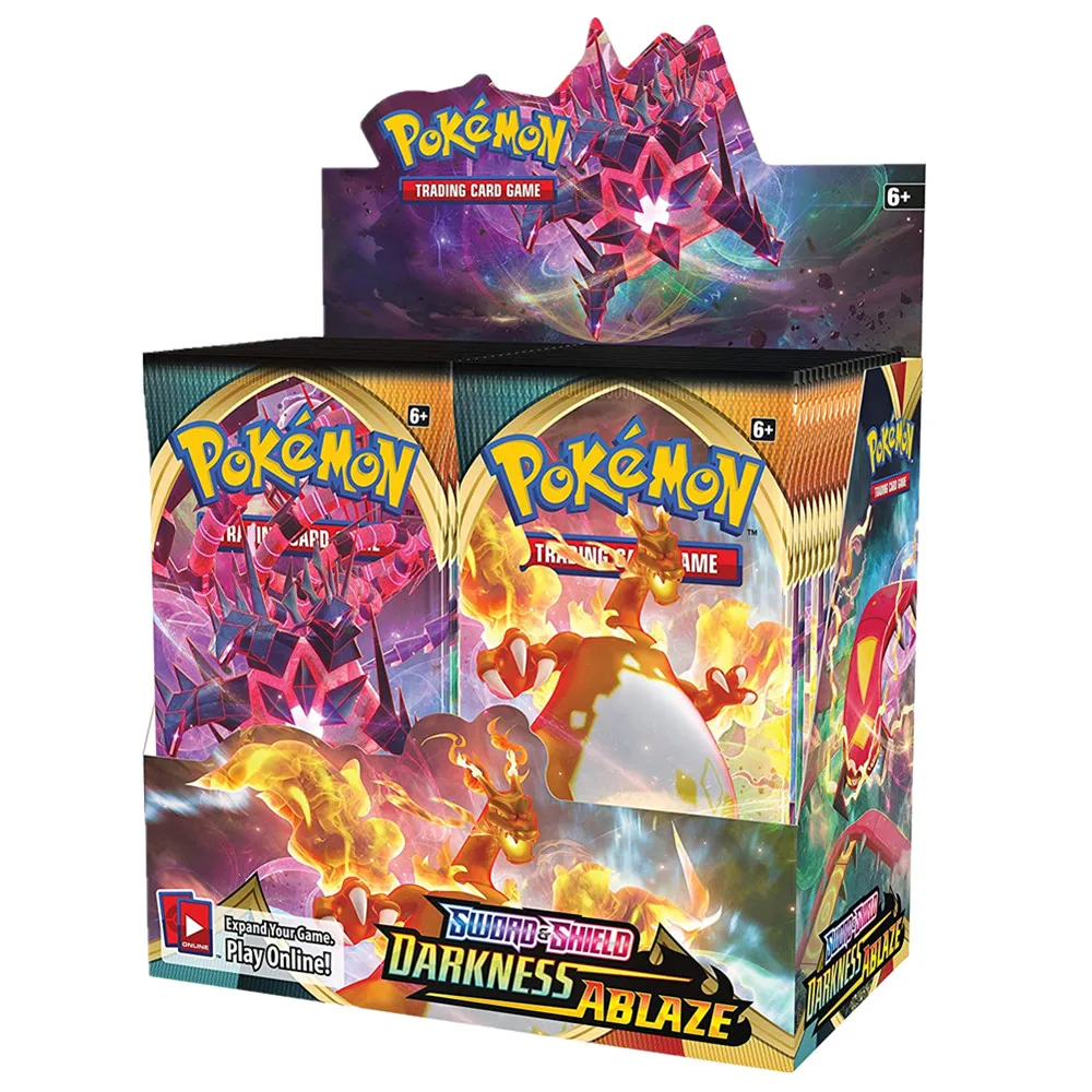 324 шт./кор. Pokmon TCG: Sword &amp Shield Dark Ablaze Коллекционная торговая карточка игровые