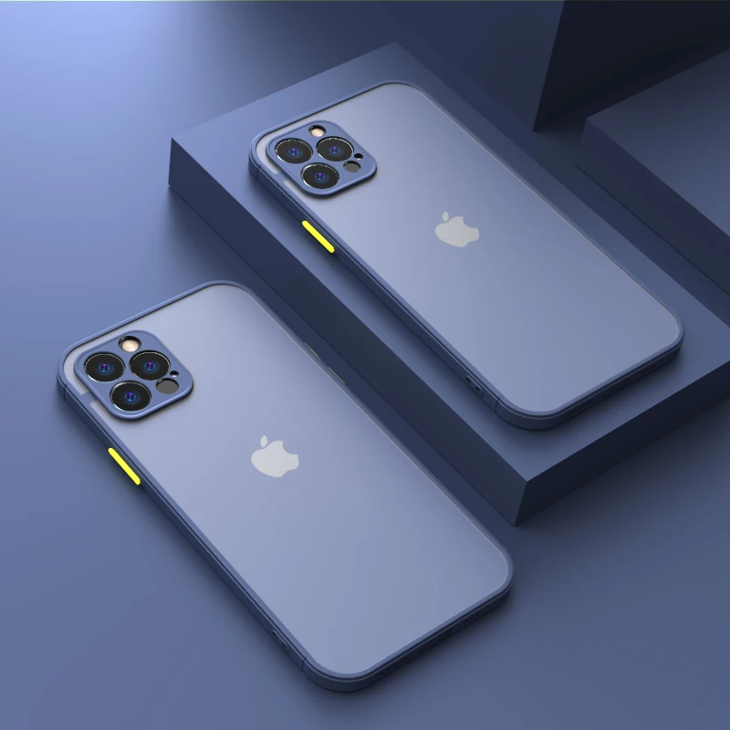 

Защита объектива камеры противоударный чехол для телефона iPhone 12 11 Pro Max Mini XS XR X 8 7 Plus SE2 силиконовая рамка прозрачная матовая крышка