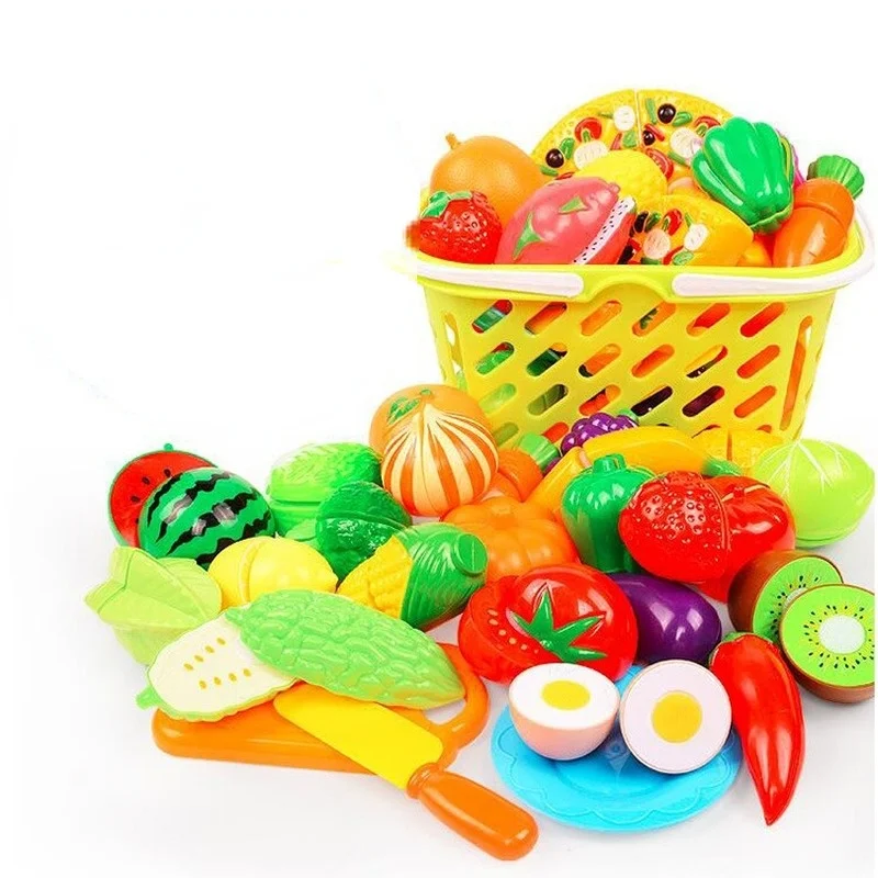 

10PCS Kids Baby Kitchen Toys Cutting Vegetables Food Fruit Toy Kitchen Set for Girl Children Pretend Play Mini Toys Girl Toys