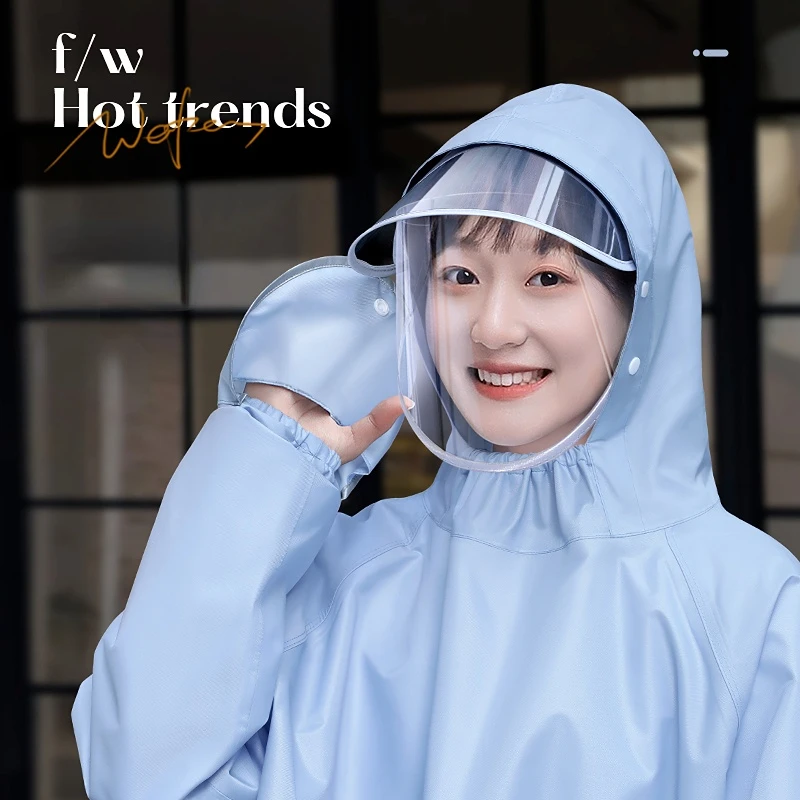 

Плащ-дождевик унисекс, утепленный водонепроницаемый плащ для женщин и мужчин, черный водонепроницаемый пончо для кемпинга, дождевик