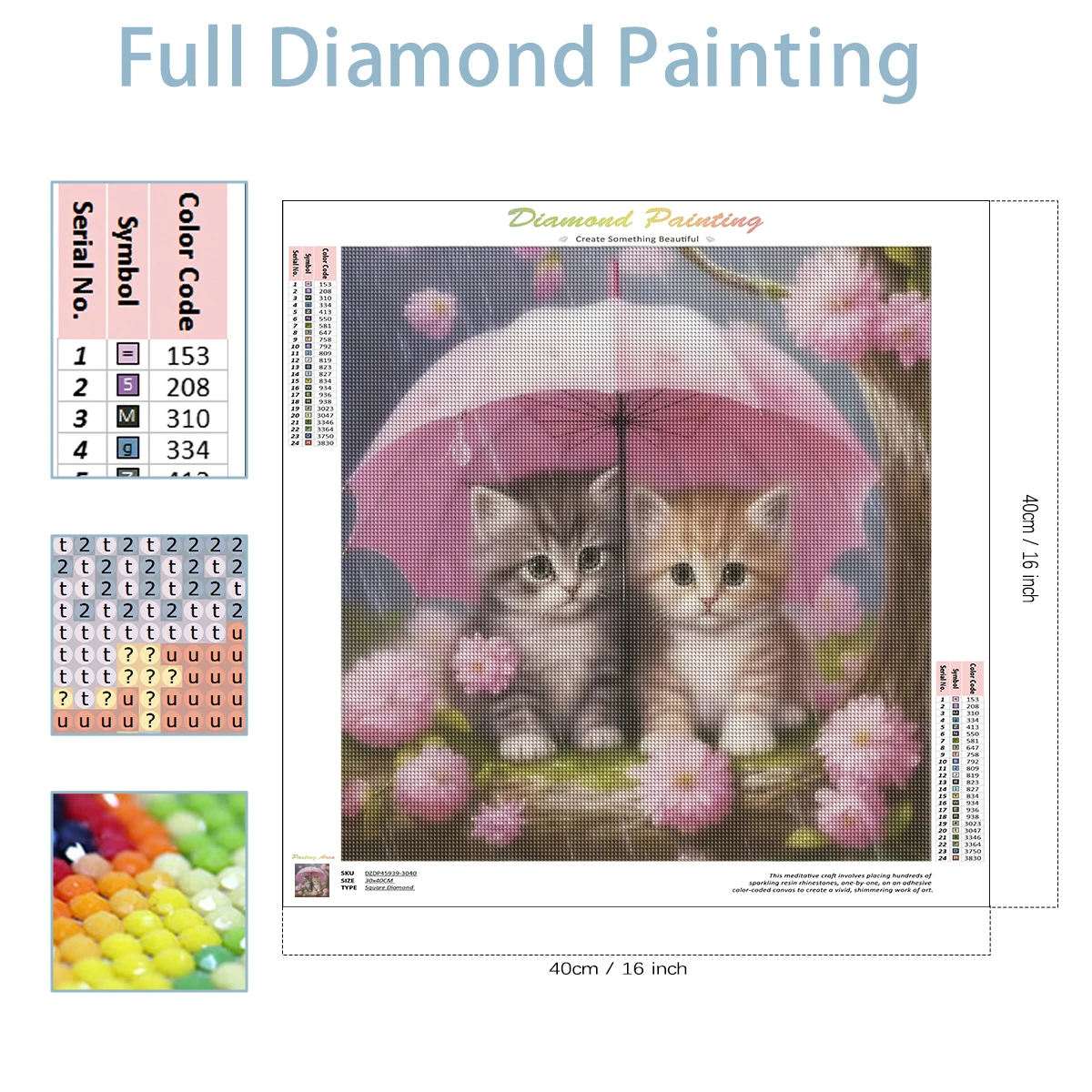 Алмазная мозаика с изображением кошек