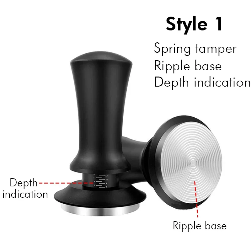 Подпружиненный темпер для эспрессо PERFFEE 51 мм, 53 мм, 58 мм, 54 мм