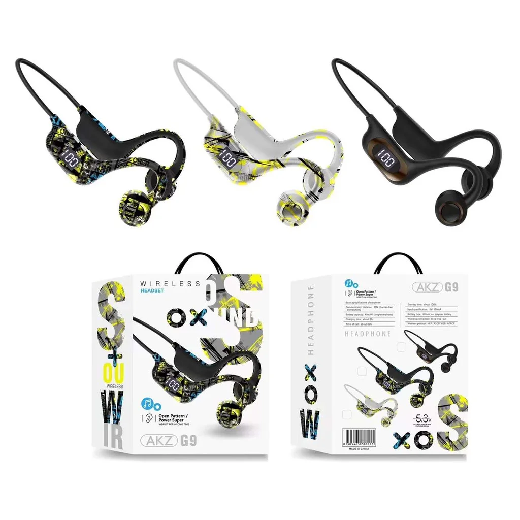 

Удобные наушники G9 с костной проводимостью, 360 °, без изгиба, Многофункциональная кнопка, легкое подключение по Bluetooth