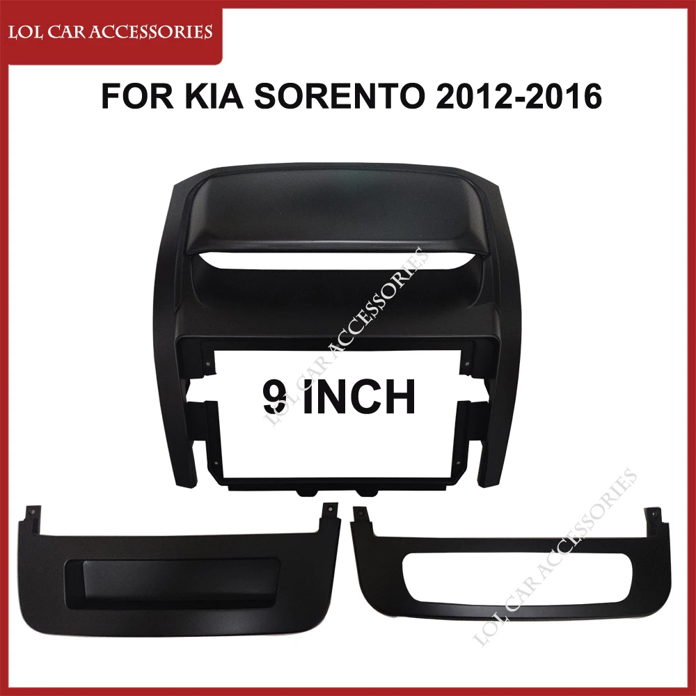 

9 Inch For KIA Sorento 2012-2016 Car Radio Fascia Frame Head Unit DVD GPS MP5 Stereo Player ABS PC Plastic Dash Panel Trim Kit