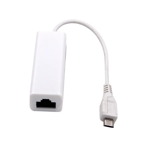 1 шт. Micro USB 2.0 5-контактный к Ethernet 10/100 M RJ45 Сетевой кабель Lan Адаптер Карта Micro USB к LAN-карте Разъем для планшета
