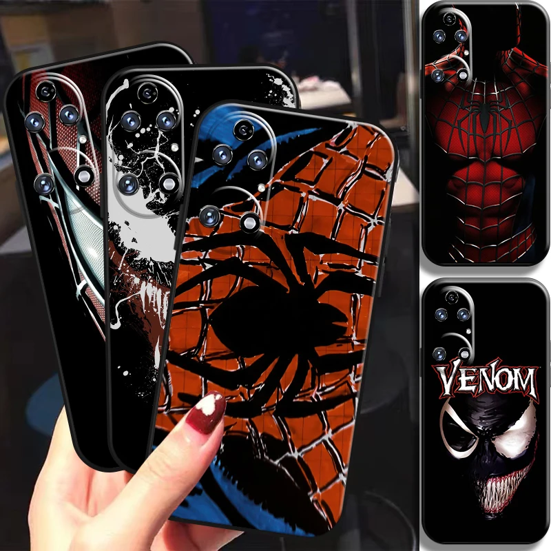 

Marvel Spiderman Venom For Huawei P50 P40 P30 P20 Pro Lite 5G P Smart Z 2019 2021 Phone Case Coque Back Carcasa Bumper Funda