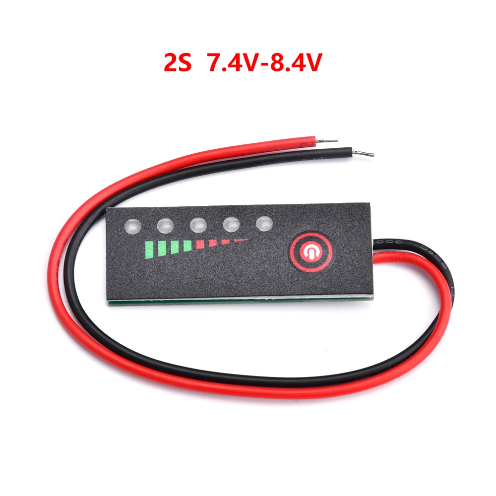 

Индикатор уровня заряда батареи 1/2/3/4/5/6S 3,7-25,2 В литиевая батарея литий-ионная плата индикатора емкости дисплей питания тестер зарядки