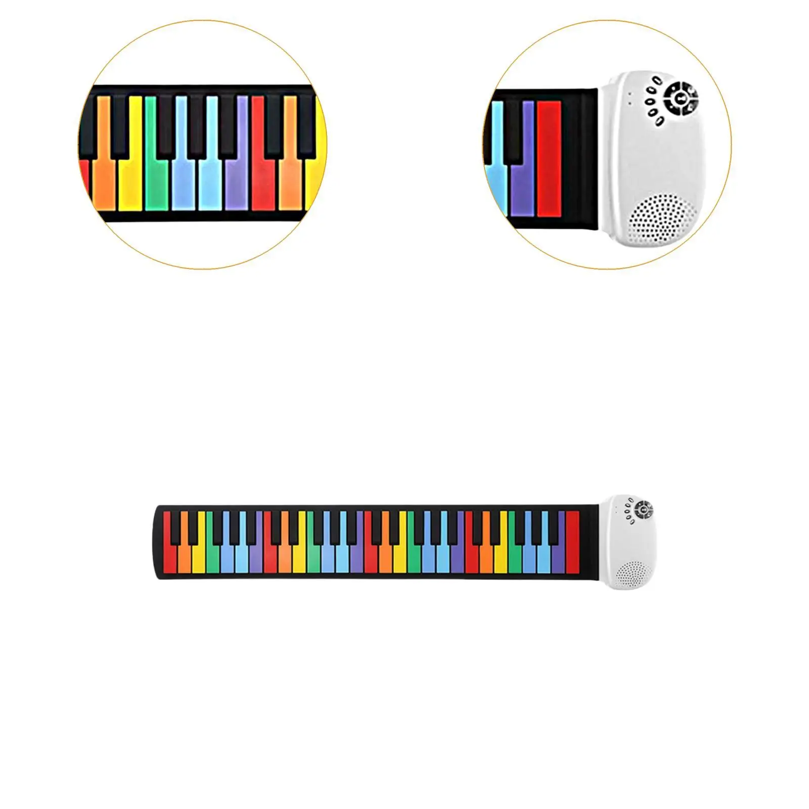 49-клавишное свернутое пианино силиконовое легкое дорожное гибкая свернутая