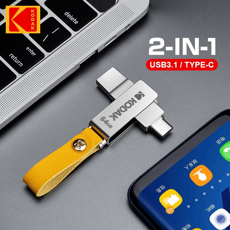 USB-флеш-накопитель Kodak K243C 32-128 ГБ Type c |