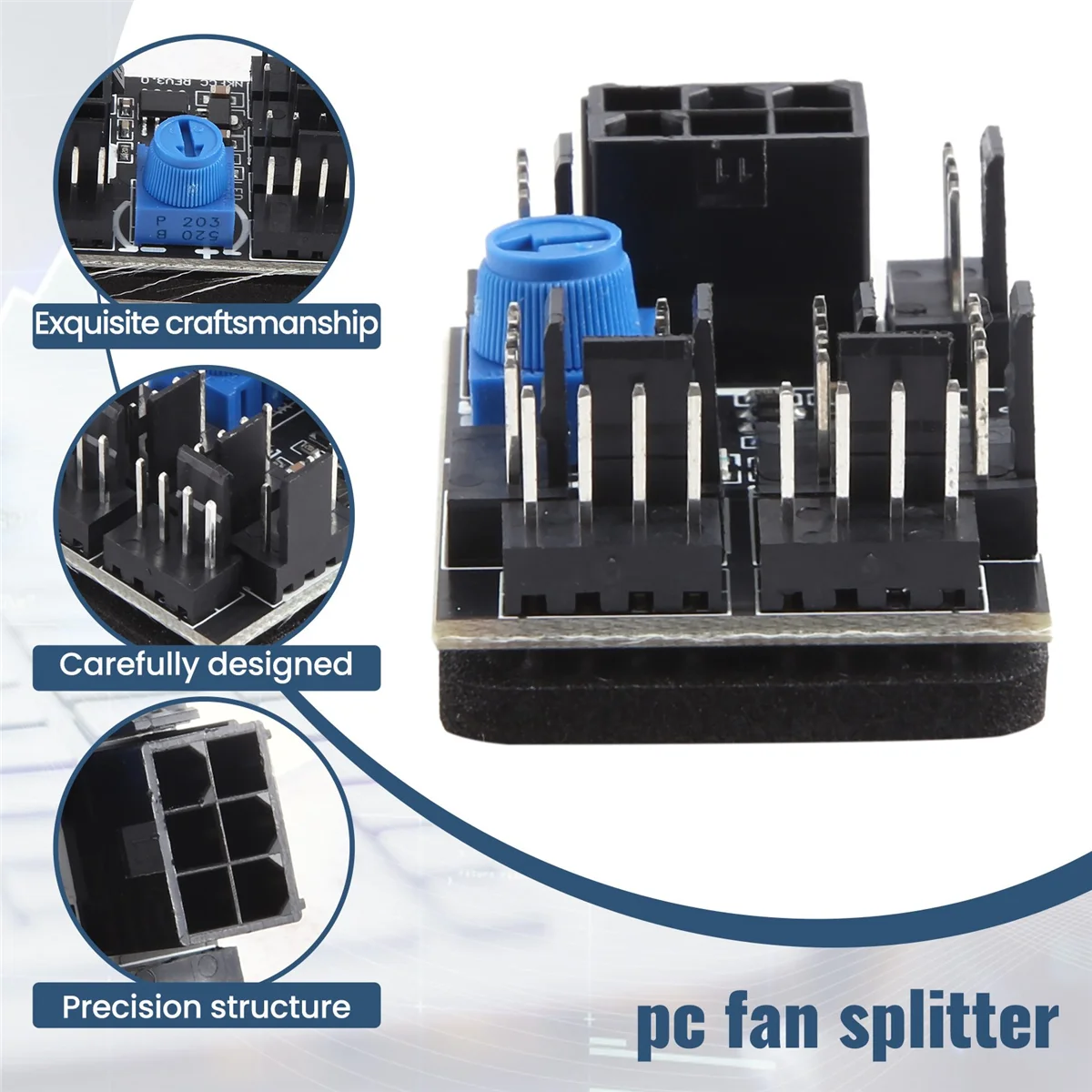 3-контактный 4-контактный адаптер вентилятора ШИМ Корпус ПК Охлаждающий