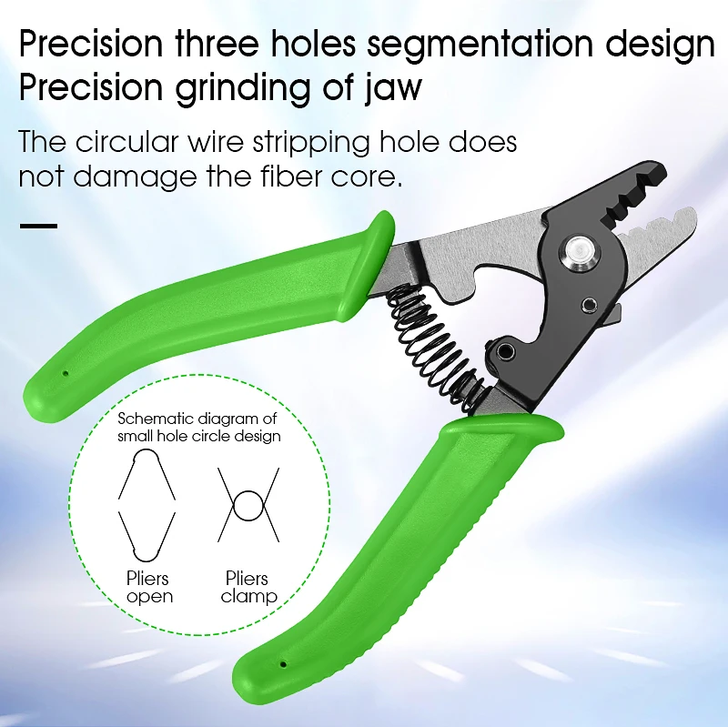 COMPTYCO Fiber Optic Tool Kit (Optional) VCFS-33 Three-port Stripper