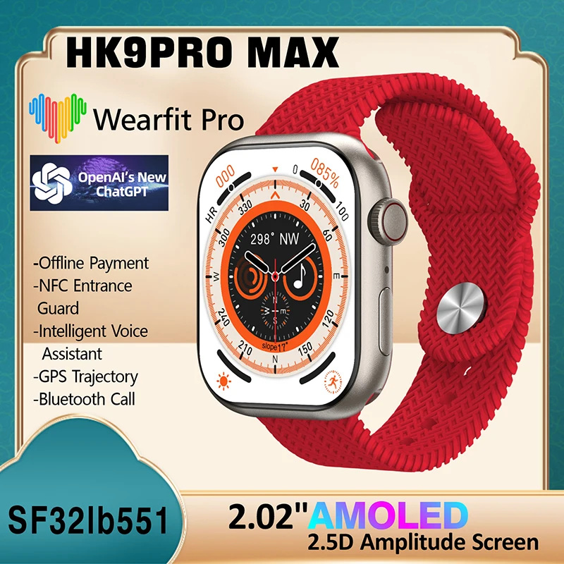 

2023 New HK9 Pro Max Smart Watch Women Men GPT Bluetooth call HK9Promax Smartwatch for Xiaomi PK HK8 N8 DT8 ZD8 W68 W59 DT7 H11
