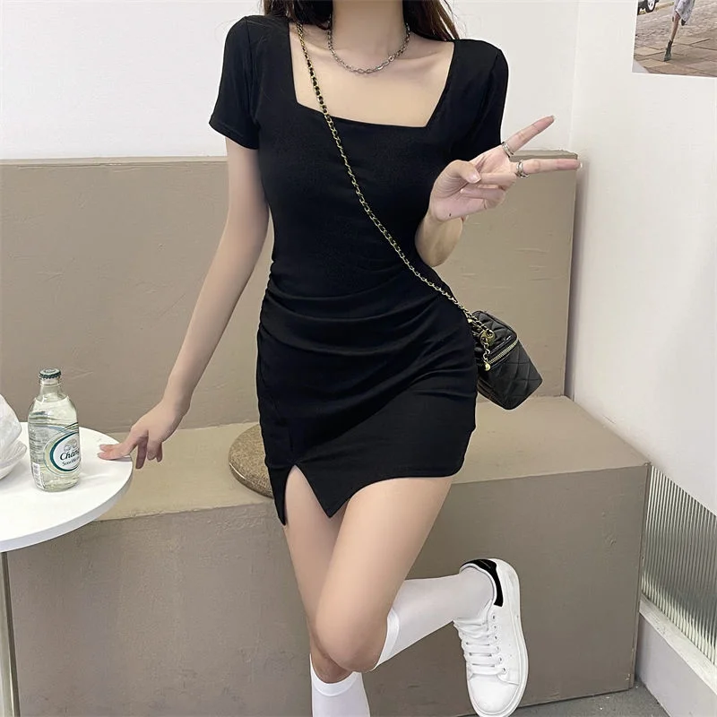 

ILARES Casual Women's Dresses for Women 2022 Sexy Dress Korean Fashion Summer Woman Elegant Vintage Corset Clothing Cotton Y2k
