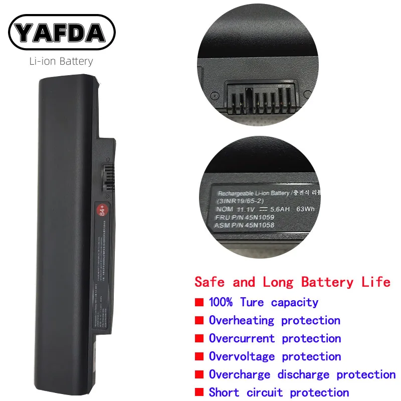 Аккумулятор YAFDA X121E X130E для Lenovo ThinkPad E120 E125 E130 E135 E145 E320 E330 E335 X131E X140E 45N1058 45N1059 11 1 V 63WH 84 +