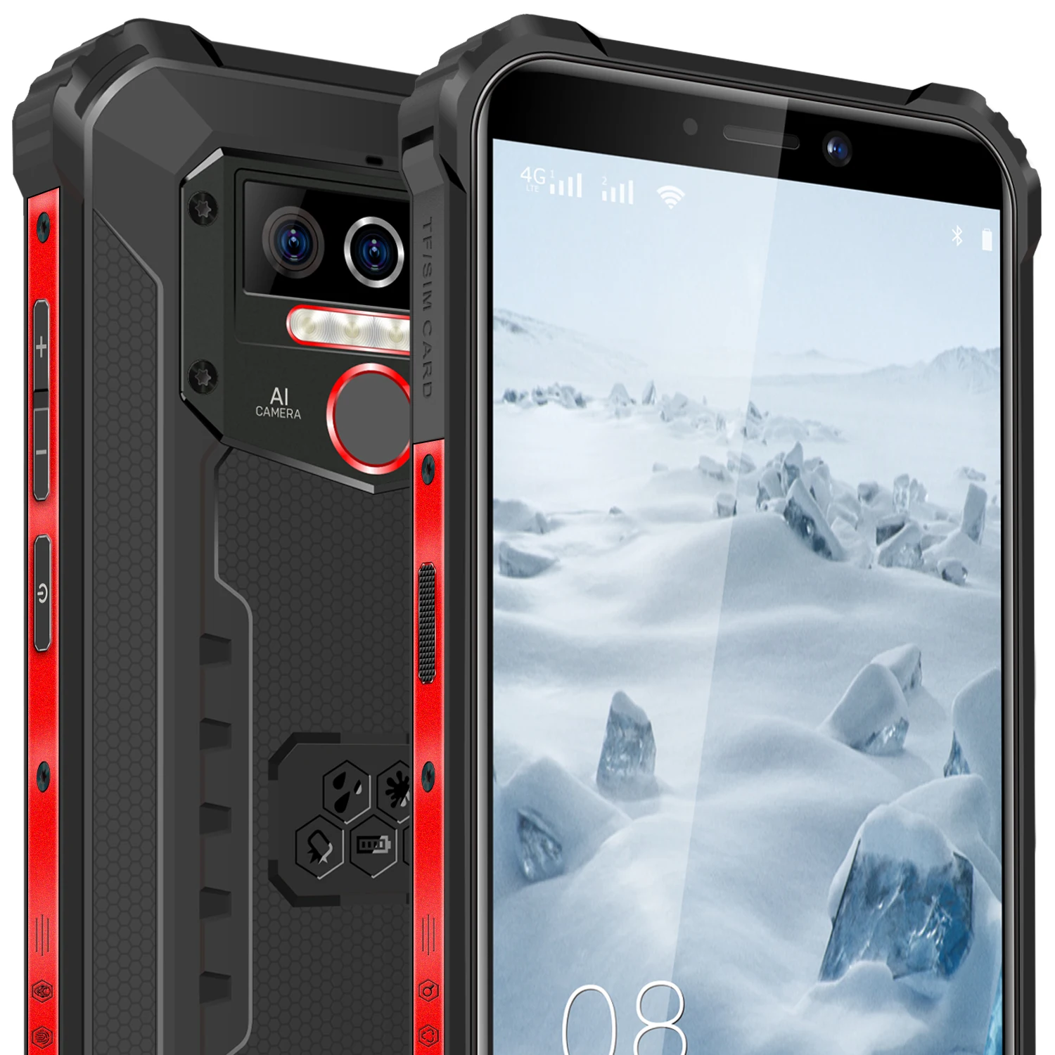 OUKITEL WP5 Pro 8000mAh IP68 Waterproof Smartphone  Android 10 Triple Camera Face/Fingerprint ID 5.5
