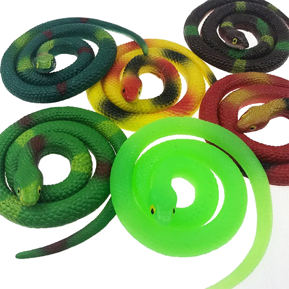 

12pcs Snake, Rubber Snakes Scary Stuff Simulated Snake Figurines for Party Favors Home Garden Decorating