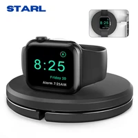 silicone magnetic wireless charger holder for apple watch 1 2 3 4 5 6 se stand usb type c setup decor cable organizer magsafe
