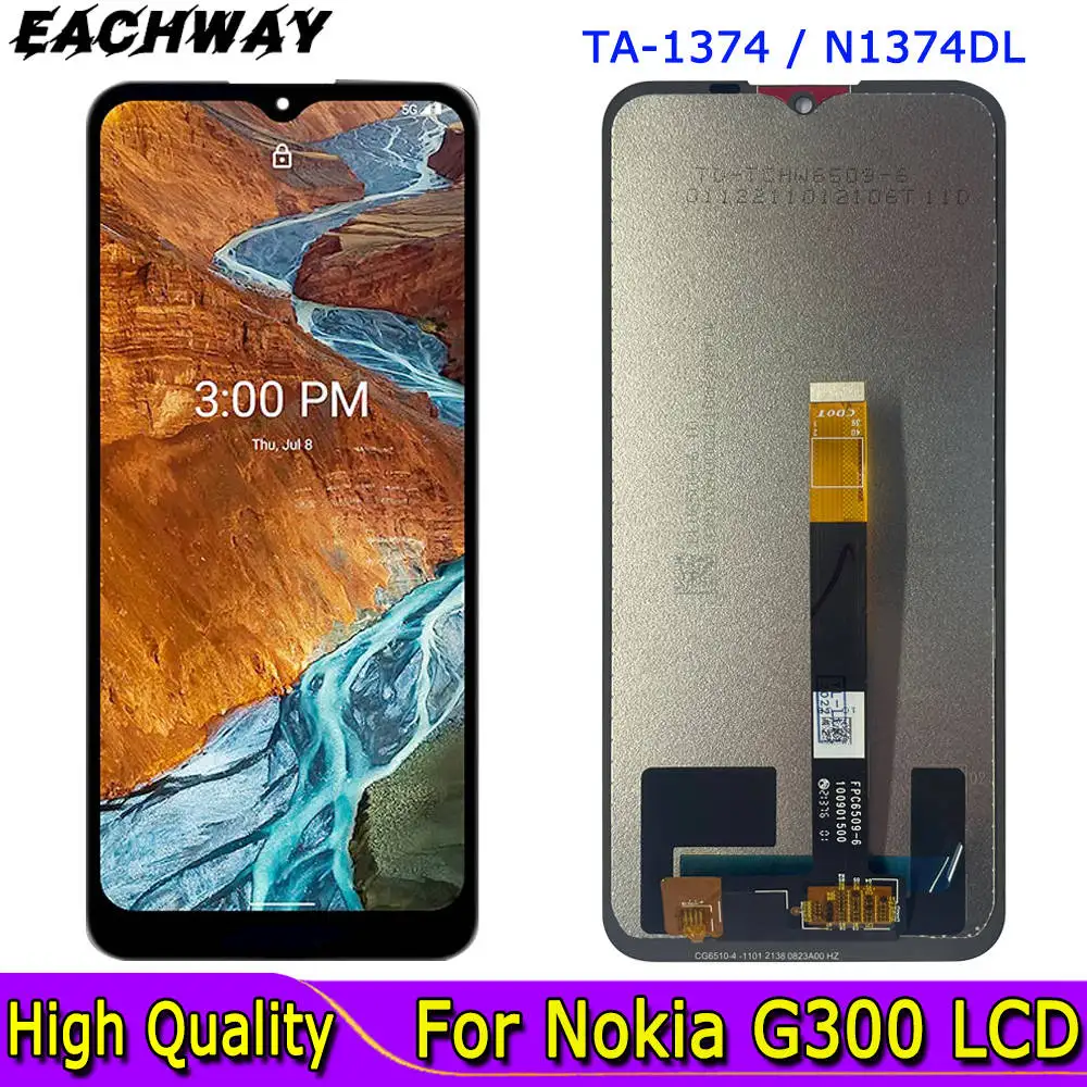 

6.52" For Nokia G300 LCD TA-1374 Display Touch Screen Digitizer Panel Assembly Repair Replace For Nokia G300 N1374DL LCD Screen