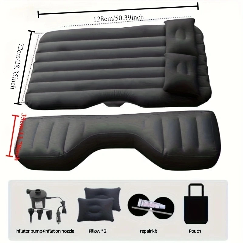 

Портативная Надувная Кровать Для Автомобиля — Плюшевый Матрас Для Заднего Сиденья И Багажника, Идеально Подходит Для Путешествий