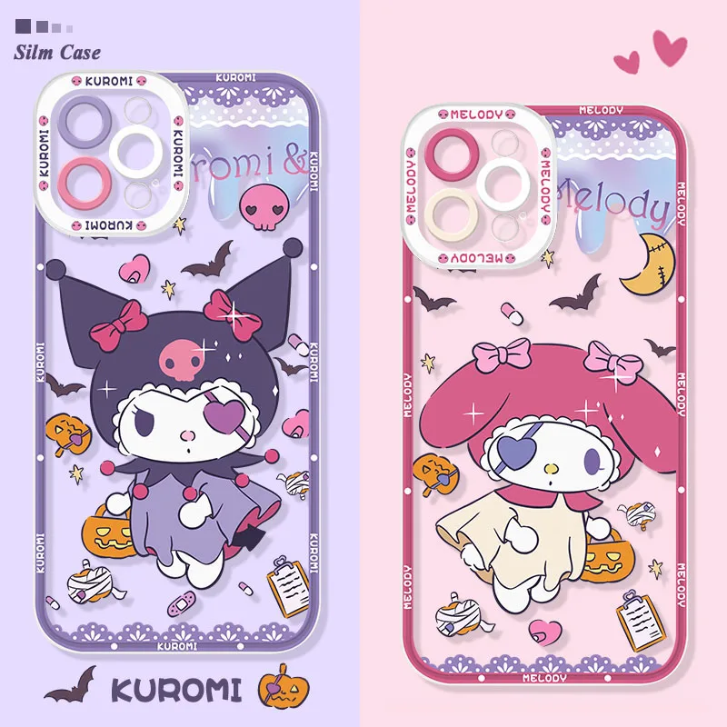 

Cartoon Kuromi Melody Case for Xiaomi Redmi 12C 11A 10 10C 10X 9 9A 9C 9T 8 8A 7 7A 6 6A 5A 5 Plus K20 K30 K30S K40 Pro Cover