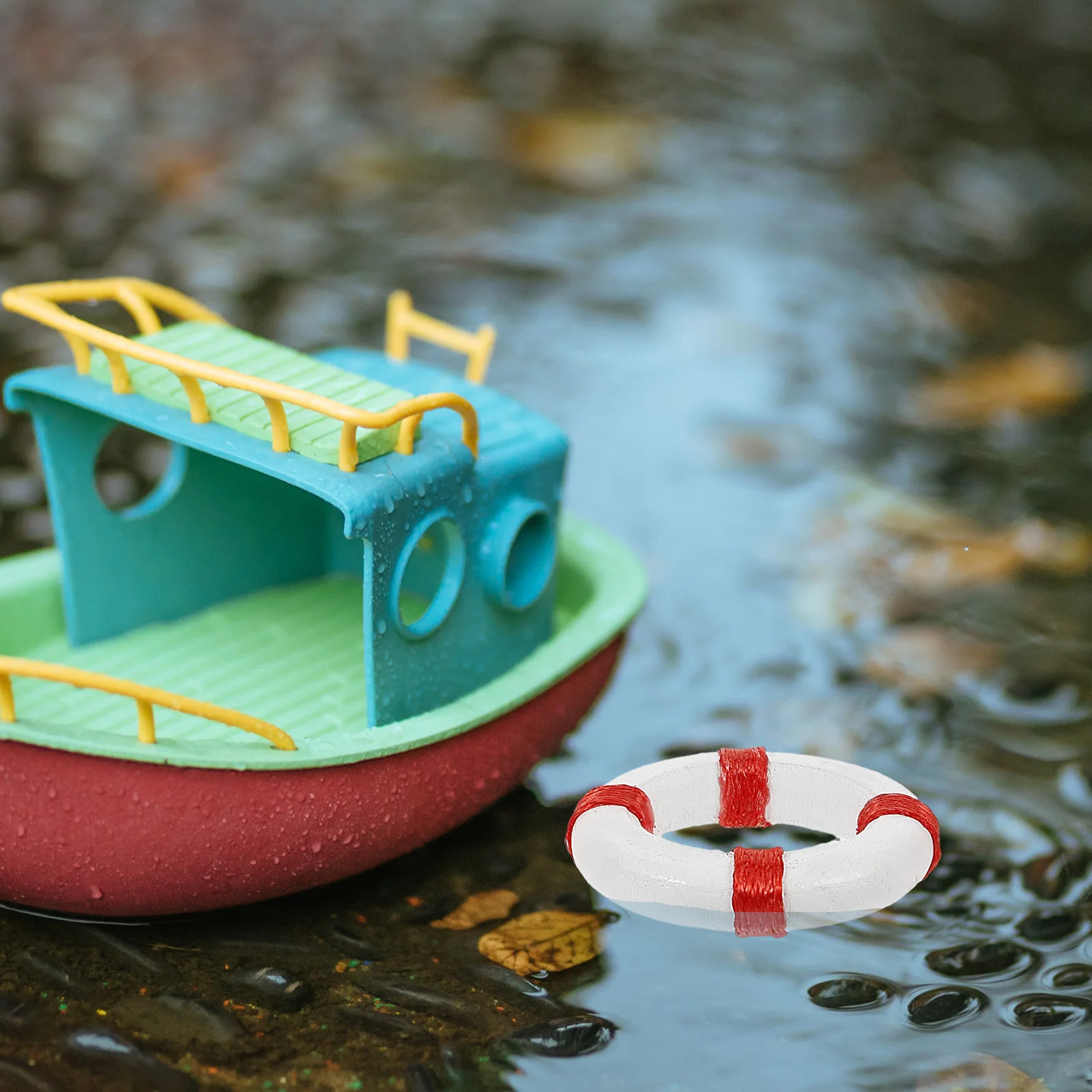 Океанские игрушки мини-морской декор спасательный круг кольцо для плавания