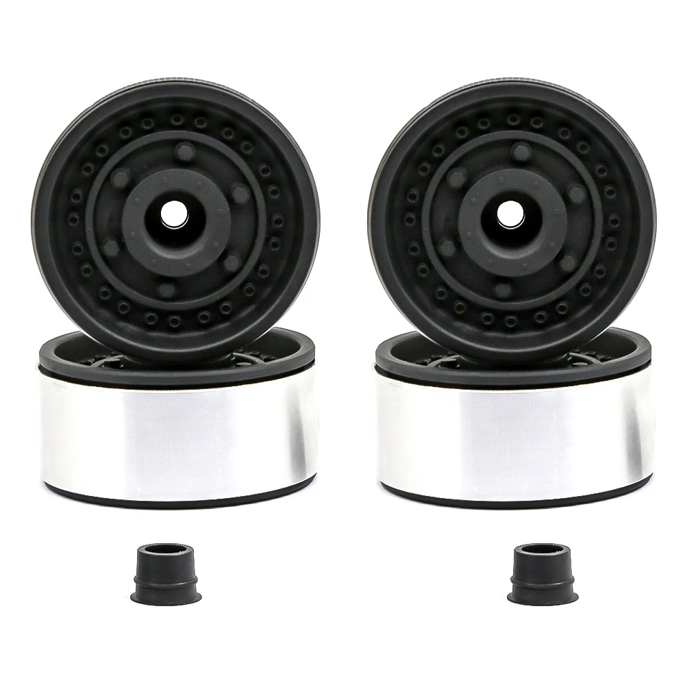 Радиоуправляемый автомобиль 1,9 дюйма, металлический замок, колесный обод, ступица для 1:10 RC Crawler Axial SCX10 II 90046 AXI03007 TRX-4 Tamiya MST